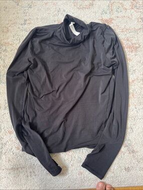 lululemon athletica Black Long-Sleeve Mock Neck Top